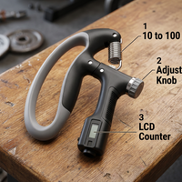 Hand Grip Strengthener And Trainer Device