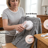 Rechargeable Electric Lint Remover for Clothing, Furniture, and Carpets