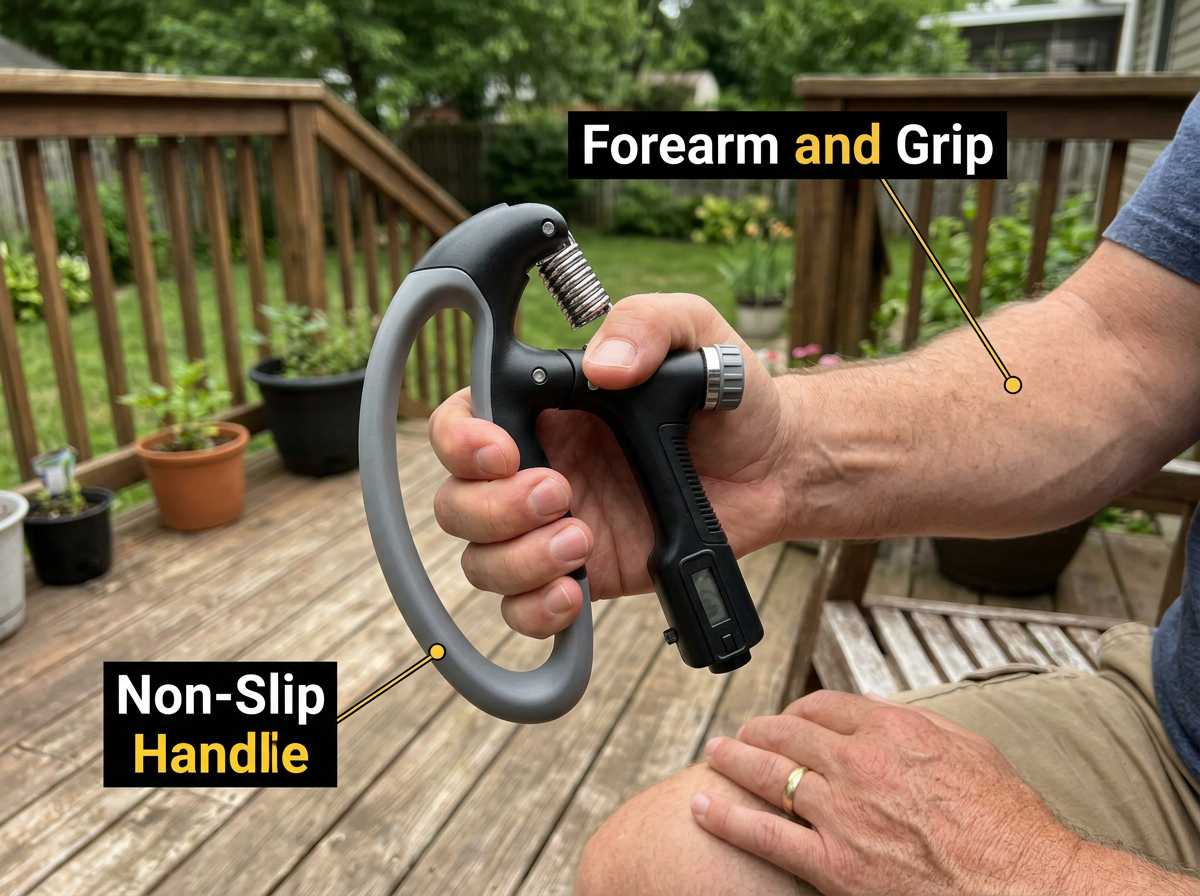 Hand Grip Strengthener And Trainer Device
