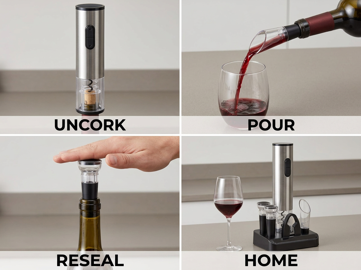 Rechargeable Electric Wine Bottle Opener