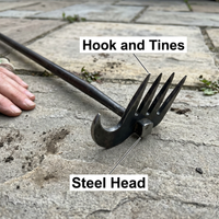 Crescent Weeder Tool with Long Handle
