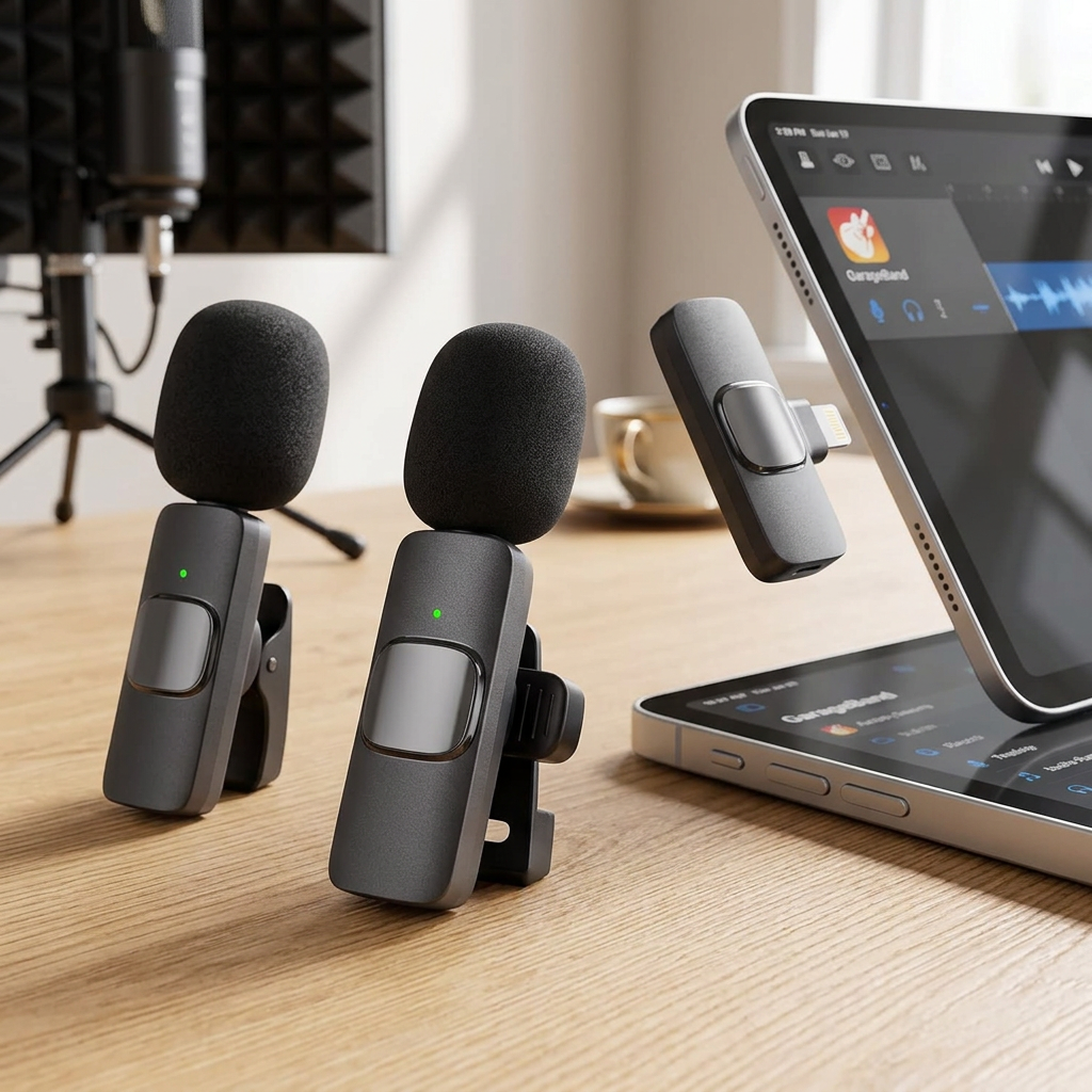 2 Pack Wireless Microphone For Iphone Ipad