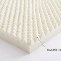 Premium Cooling Egg Crate Foam Mattress Topper