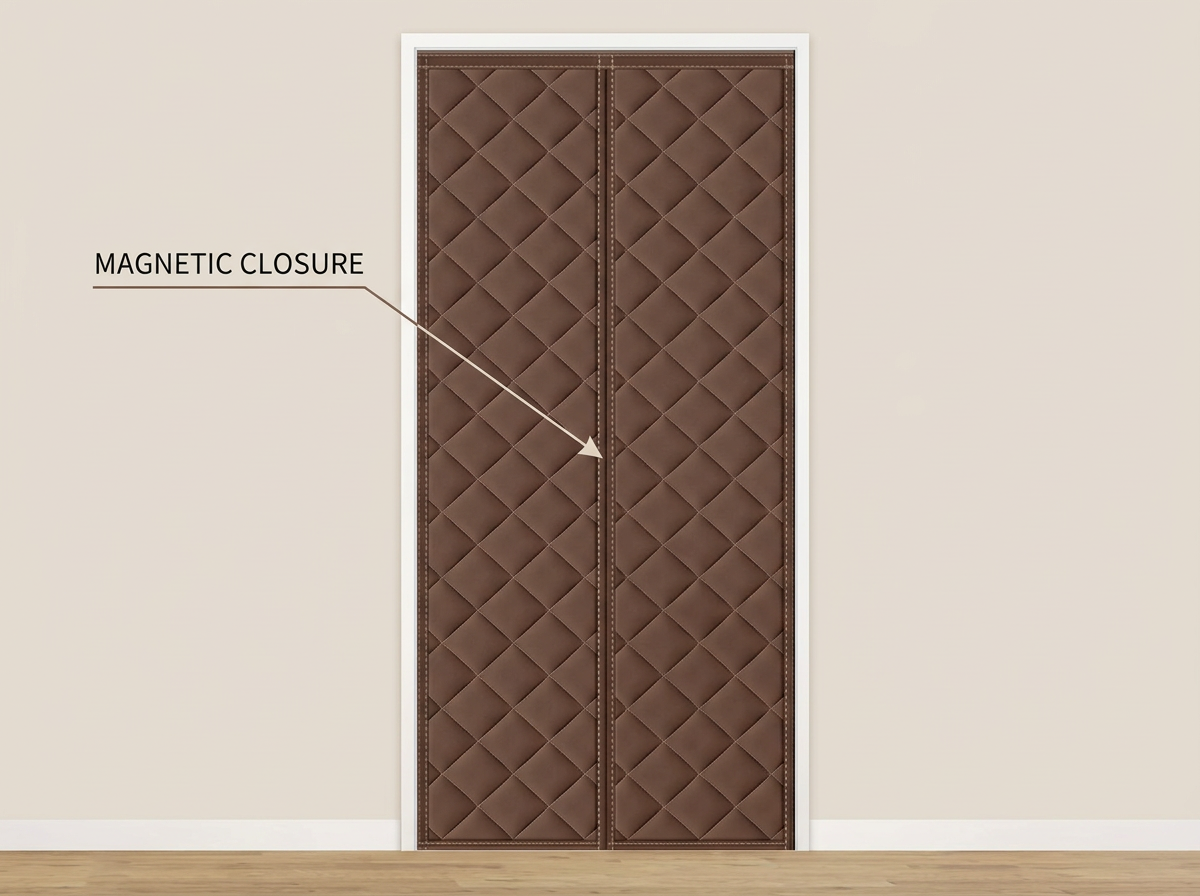Magnetic Thermal Winter Block Door Insulation Curtain