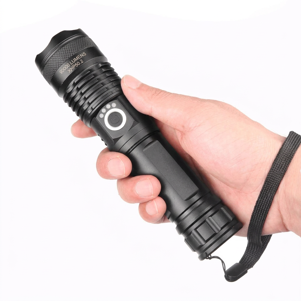 90000 Lumens Xhp50.2 Most Powerful Flashlight