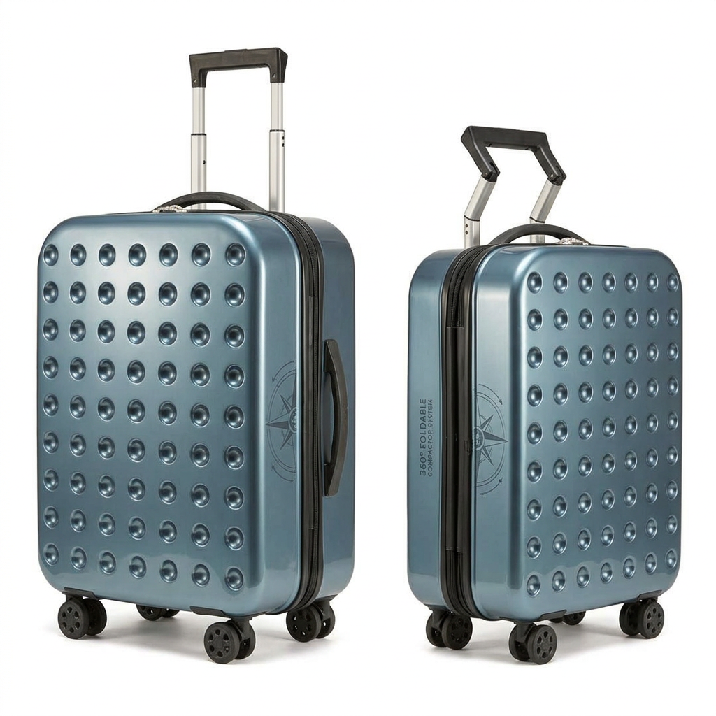 360° Foldable Travel Suitcases with Wheels