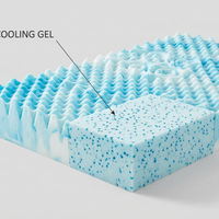 Premium Cooling Egg Crate Foam Mattress Topper
