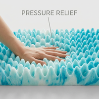 Premium Cooling Egg Crate Foam Mattress Topper