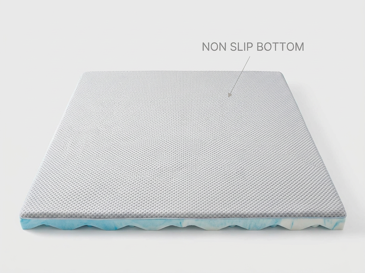 Premium Cooling Egg Crate Foam Mattress Topper