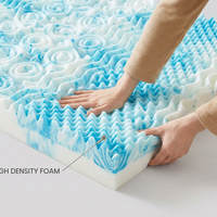 Premium Cooling Egg Crate Foam Mattress Topper