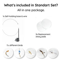Bird Simulation Toy Set for Cats