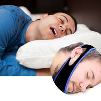 Full Head Chin Strap for Snoring Relief | Sleep Apnea Support - Comfortable - Night Use