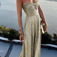 Elegant Off-The-Shoulder Sparkly Dress