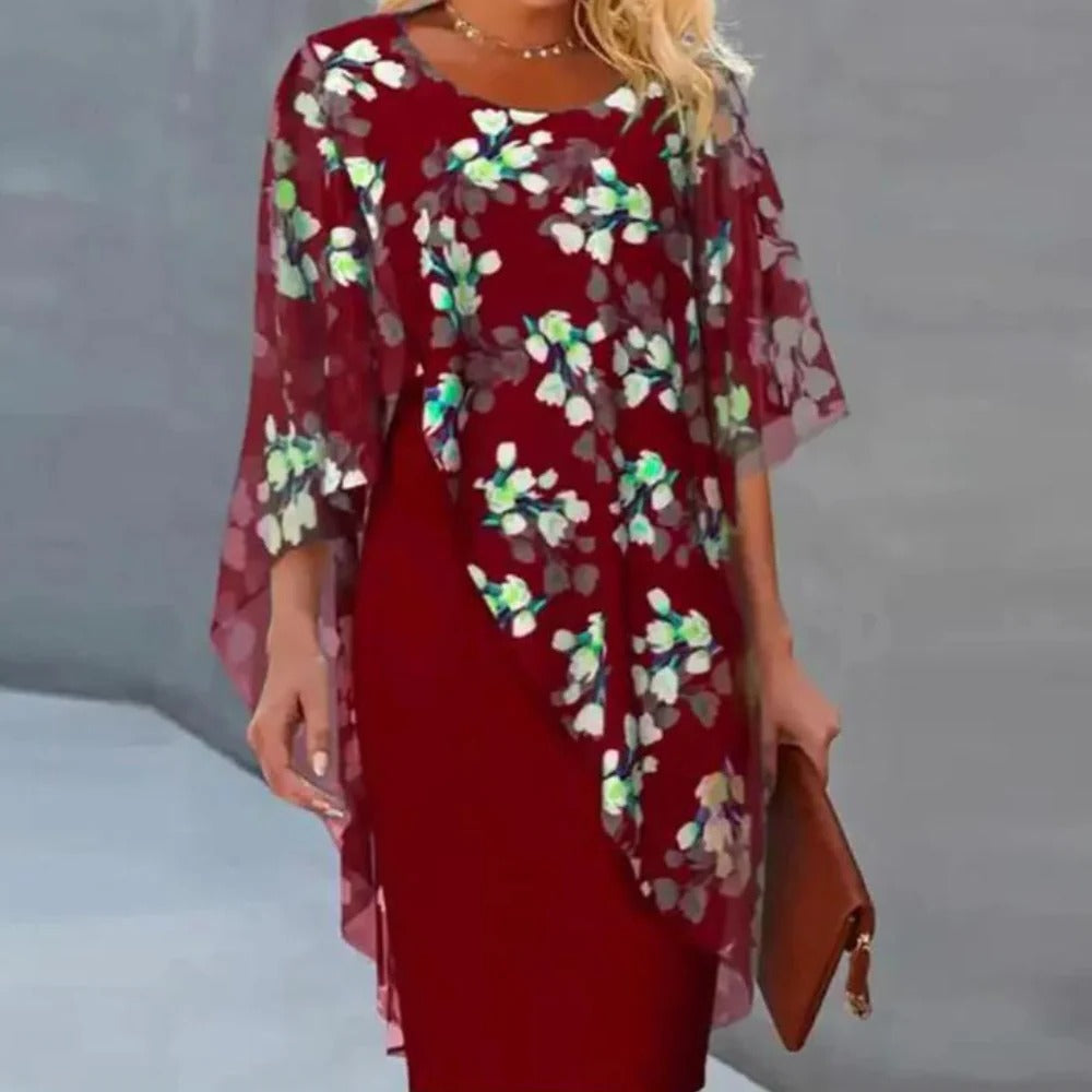 Elegant Floral Dress For Women