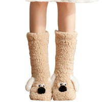 Cute Dog Fuzzy Socks Winter Leg Warmer