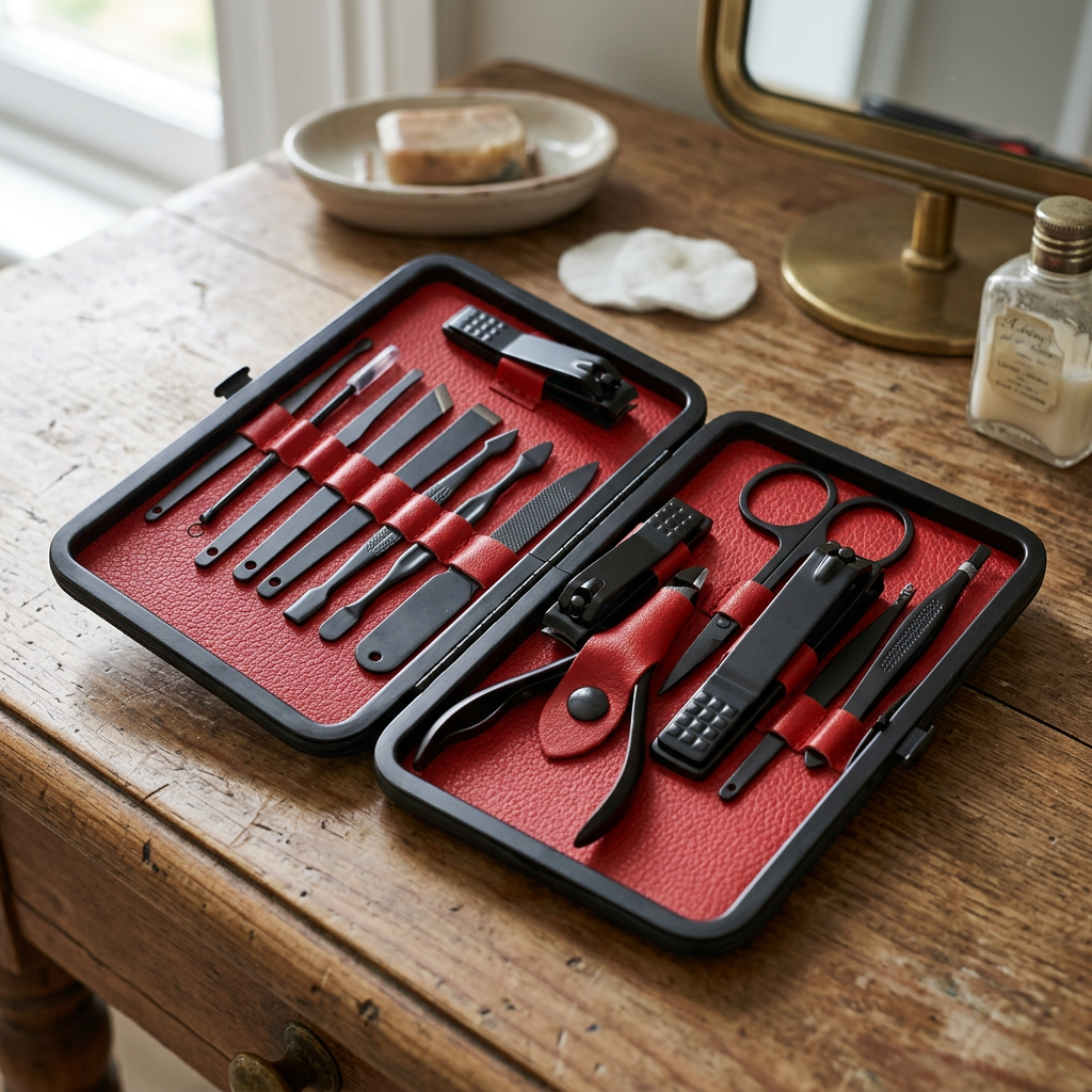 15 Piece Professional Manicure Set With Travel Case