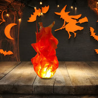 Halloween Floating Fireball Prop - LED Glowing Fireball Ornament