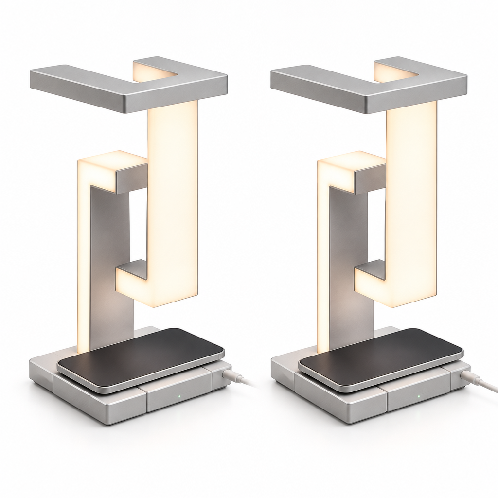 QB Pack2 dual floating-lamp-with-wireless-charger