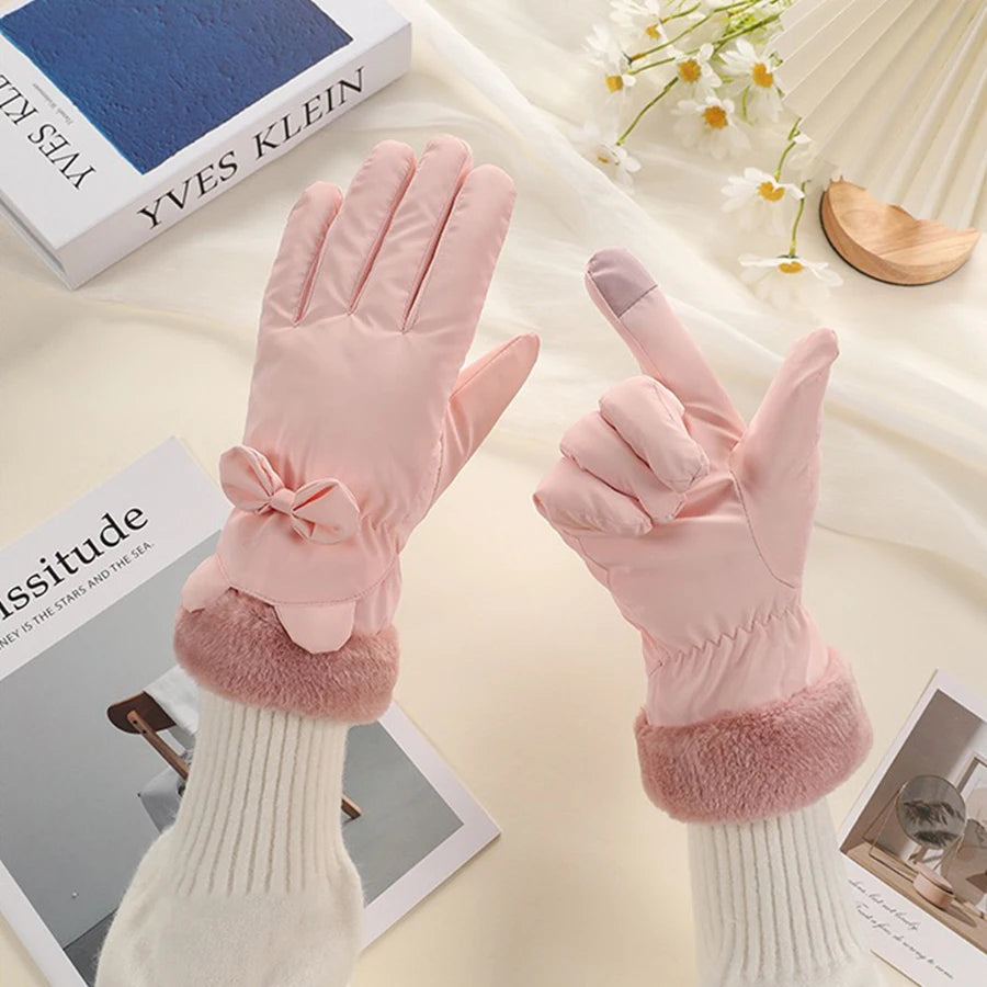 Elegant Touchscreen Winter Gloves for Women
