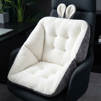 Chair Cushion with Backrest for Tailbone & Back Pain – Plush One-Piece Seat & Back Support Pad with Side Wings, 7 Colors