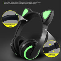 Cat Glowing Bluetooth Headphones