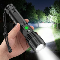 Rechargeable LED Tactical Flashlight – Zoomable High-Power Torch, 3280 ft Beam, 5 Modes, USB-C Power Bank, IPX5 Waterproof