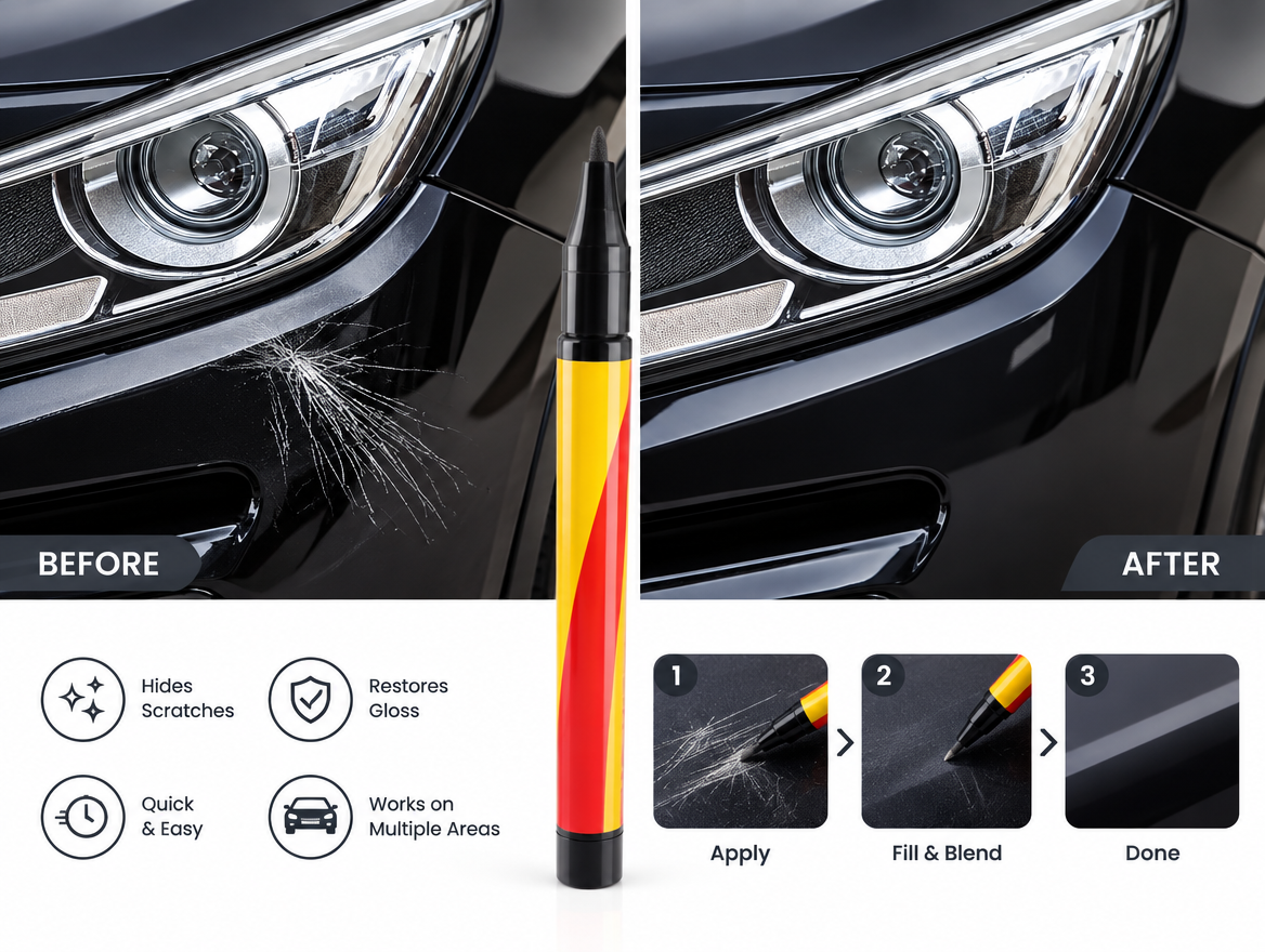 Scratch Eraser Pen – Quick Car Scratch Repair