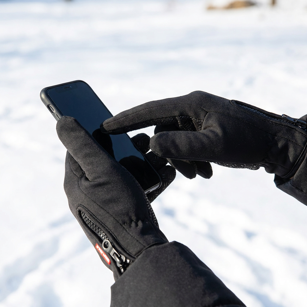 Thermal Touchscreen Winter Gloves – Windproof, Waterproof Fleece-Lined Gloves for Cycling, Skiing & Driving, Men & Women