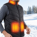 Unisex Heated Vest with 10,000 mAh Power Bank – 9 Heating Zones, 3 Heat Settings, Up to 8 Hours Warmth