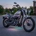Motorcycle LED light kit with multicolor underglow